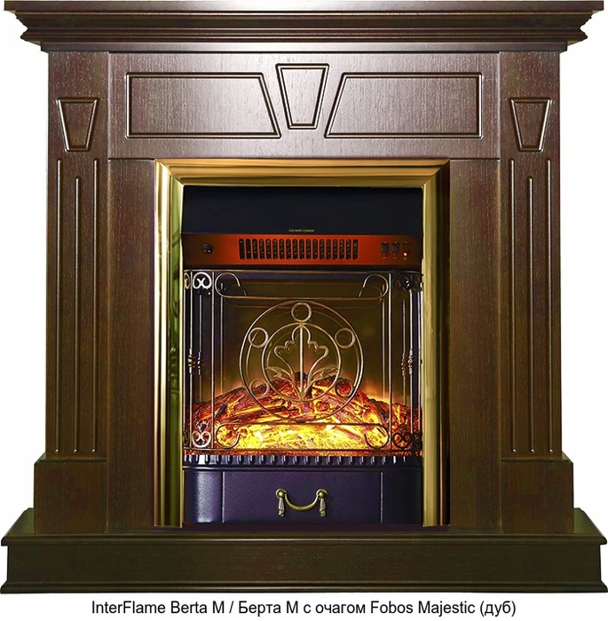InterFlame Berta/ Берта с очагом Fobos/ Majestic InterFlame Berta/ Берта с очагом Fobos/ Majestic