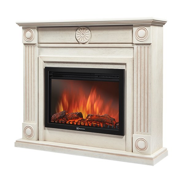 Electrolux Frame 25 шпон белёный дуб с очагом EFP/P-2520LS