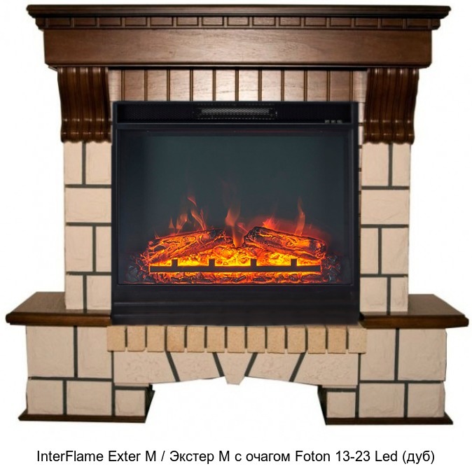 InterFlame Exter M / Экстер М с очагом Foton 23 InterFlame Exter M / Экстер М с очагом Foton 23
