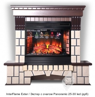 InterFlame Exter / Экстер с очагом Panoramic 25-30 led InterFlame Exter / Экстер с очагом Panoramic 25-30 led