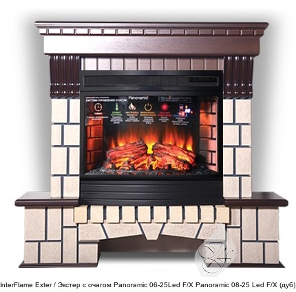 InterFlame Exter / Экстер с очагом Panoramic 08-25 LED FX InterFlame Exter / Экстер с очагом Panoramic 08-25 LED FX