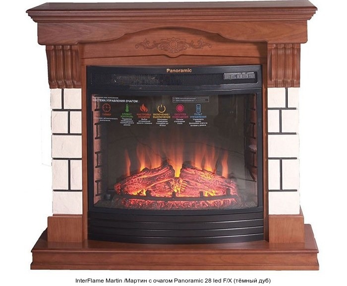 InterFlame Martin /Мартин с очагом Panoramic 28 FX InterFlame Martin /Мартин с очагом Panoramic 28 FX