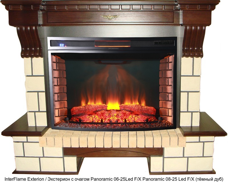 InterFlame Exterion / Экстерион с очагом Panoramic 08-25 LED FX InterFlame Exterion / Экстерион с очагом Panoramic 08-25 LED FX