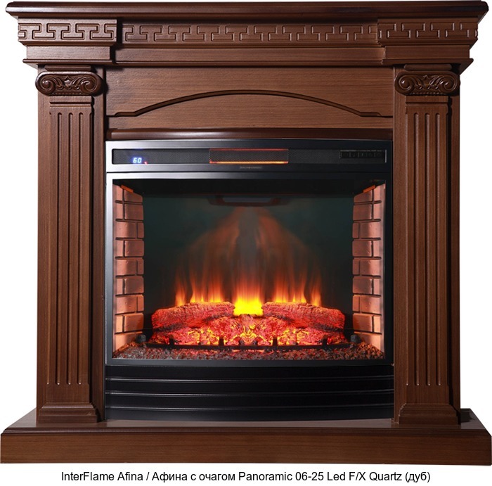 InterFlame Afina / Афина с очагом Panoramic 25 LED FX QZ InterFlame Afina / Афина с очагом Panoramic 25 LED FX QZ