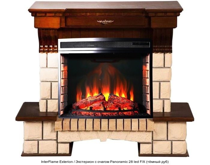 InterFlame Exterion / Экстерион с очагом Panoramic 28 LED FX InterFlame Exterion / Экстерион с очагом Panoramic 28 LED FX