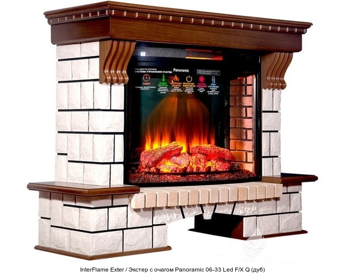 InterFlame Exter / Экстер с очагом Panoramic 33 LED FX QZ InterFlame Exter / Экстер с очагом Panoramic 33 LED FX QZ