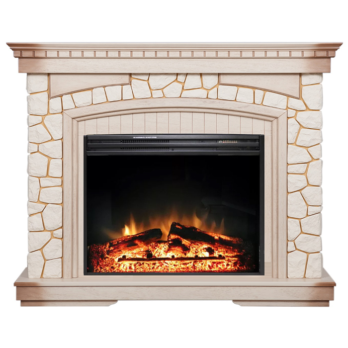 Royal Flame Glasgow (Слоновая кость, патина) с очагом Jupiter FX New