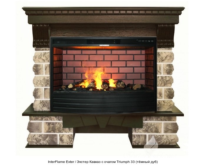 InterFlame Exter / Экстер Кавказ с очагом Triumph 33