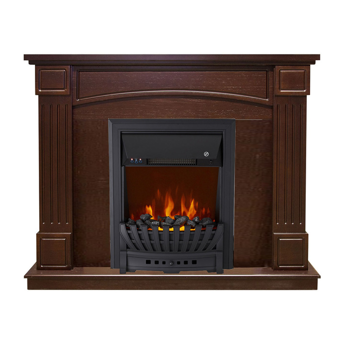 Royal Flame Boston Темный дуб с очагом Aspen Black/Gold