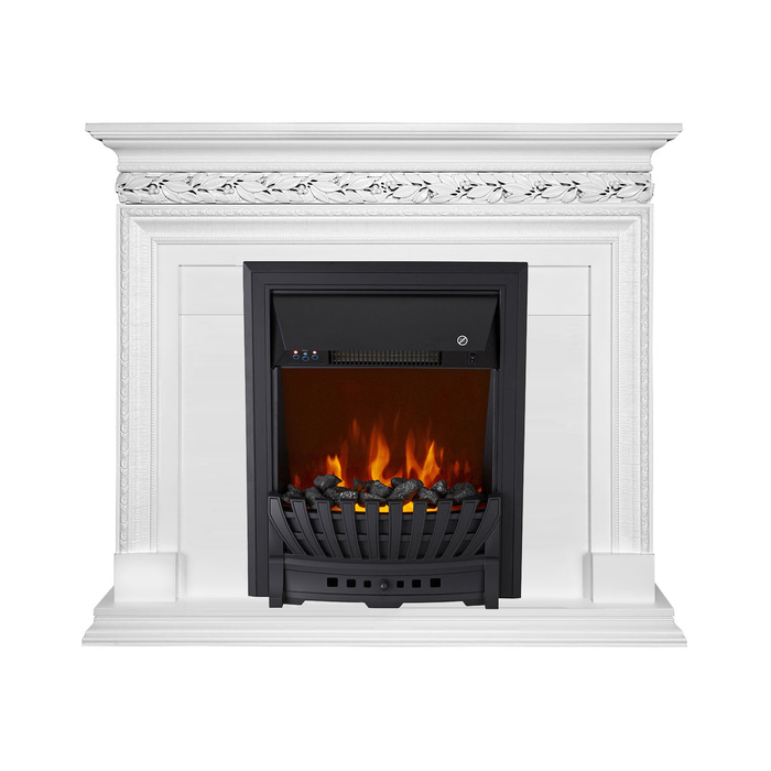 Royal Flame Valletta Белый с очагом Aspen Black/Gold
