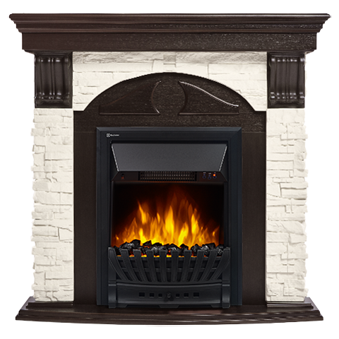 Electrolux Torre Classic камень белый, венге с очагом Classic EFP/P - 1020LS Electrolux Torre Classic камень белый, венге с очагом Classic EFP/P - 1020LS