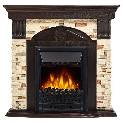 Electrolux Torre Classic камень сланец натуральный, венге с очагом Classic EFP/P - 1020LS Electrolux Torre Classic камень сланец натуральный, венге с очагом Classic EFP/P - 1020LS