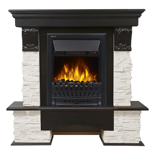 Electrolux Pietra Classic камень белый, венге с очагом Classic EFP/P - 1020LS