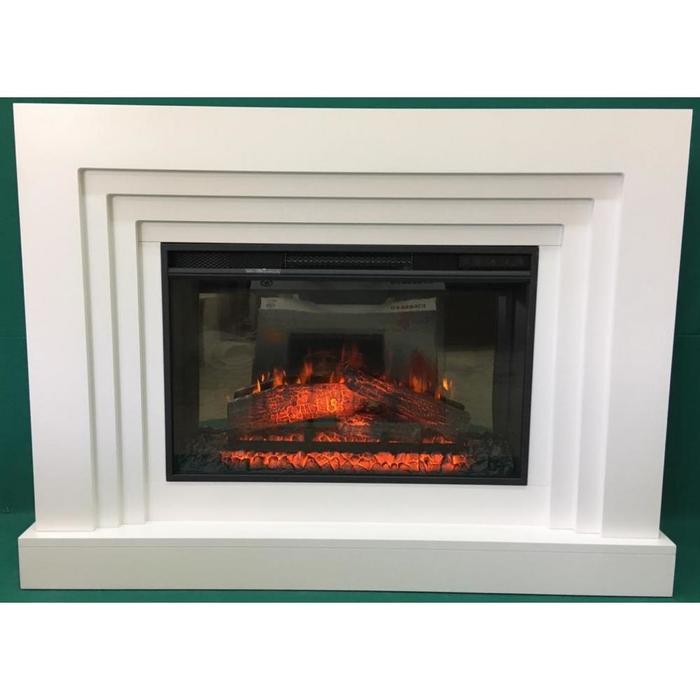 InterFlame Сильвер (белый) с очагом Foton 26 QZ InterFlame Сильвер (белый) с очагом Foton 26 QZ