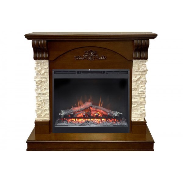 Dimplex Prague с очагом Symphony 2624L (тёмный дуб)