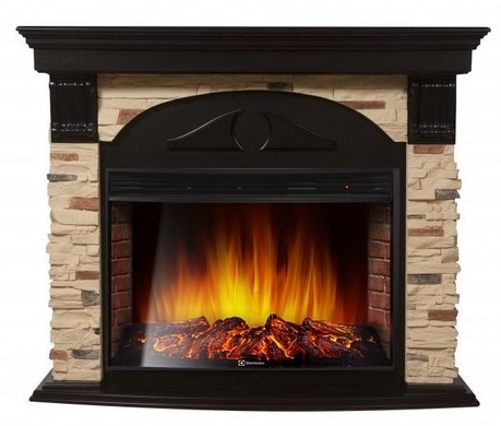 Electrolux Torre 30S камень сланец натуральный, венге с очагом 33 дюйма (EFP/P - 3320RLS)