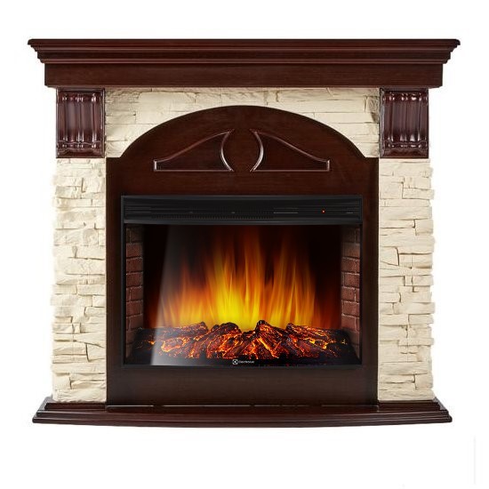 Electrolux Torre 30S камень слоновая кость, темный дуб с очагом 33 дюйма (EFP/P - 3320RLS) Electrolux Torre 30S камень слоновая кость, темный дуб с очагом 33 дюйма (EFP/P - 3320RLS)