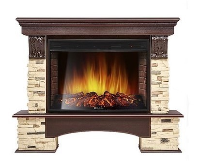 Electrolux Pietra 30 U камень сланец натуральный, темный дуб с очагом 33 дюйма (EFP/P - 3320RLS)