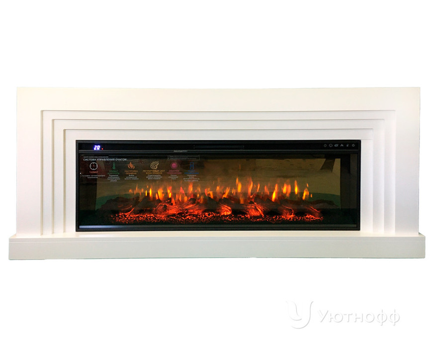 InterFlame Сильвер с очагом FreeSpace 50 LED FX QZ