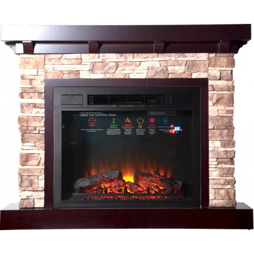 InterFlame ФлекСтоун альпина с очагом FreeSpace 50 QZ InterFlame ФлекСтоун альпина с очагом FreeSpace 50 QZ