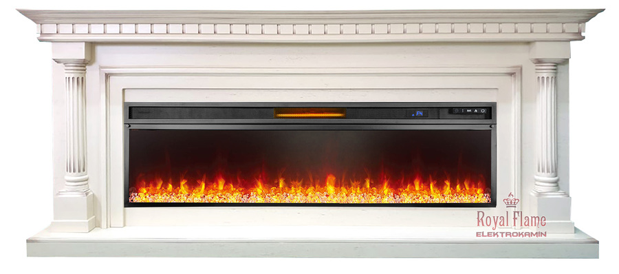 Royal Flame Dallas 60 с очагом Vision 60 LED (Слоновая кость с патиной)