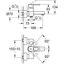 GROHE vanna - duş qarşdırıcısı Quadra / Смеситель для ванны GROHE Quadra