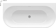 Ванна Ravak Freedom W (166х800) XC00100024 белая отдельностоящая Ванна Ravak Freedom W (166х800) XC00100024 белая отдельностоящая