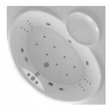 Ванна акриловая АКВАТЕК Эпсилон 150х150 с гидромассажем Standard (пневмоуправление) Ванна акриловая АКВАТЕК Эпсилон 150х150 с гидромассажем Standard (пневмоуправление)