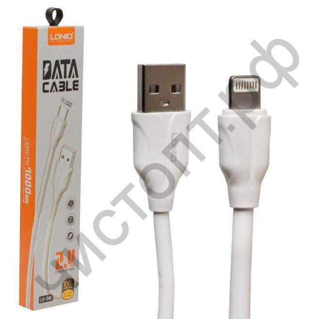 Кабель USB - Apple 8 pin LDNIO LS361 Lightning 1m 2.4A медь: 86 жил White