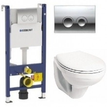 Комплект Geberit Duofix KOLO Idol 458.124.21.1-M131 с крышкой-сиденьем стандарт Комплект Geberit Duofix KOLO Idol 458.124.21.1-M131 с крышкой-сиденьем стандарт