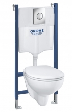 Комплект (подвесной унитаз и система инсталляции) GROHE 39551000