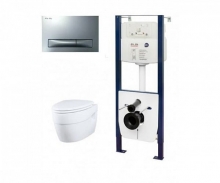 Комплект AM.PM Bliss L инсталляция+кнопка глянцевый хром+унитаз+крышка I012702/I014151/C531738SC