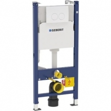 Комплект Geberit Duofix UP100 для подвесного унитаза, H112, с клавишей Delta 21 (белая) 458.120.11.1 Комплект Geberit Duofix UP100 для подвесного унитаза, H112, с клавишей Delta 21 (белая) 458.120.11.1