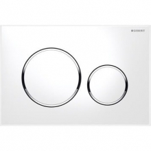 Смывная клавиша Geberit "Sigma20" пластик, белый/хром глянцевый 115.882.KJ.1