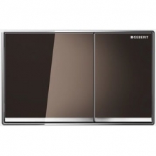 Смывная клавиша Geberit "Sigma60" стекло цвета умбры 115.640.SQ.1