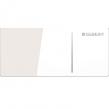 Смывная клавиша Geberit Omega 70 металл, стекло белое 115.084.SI.1