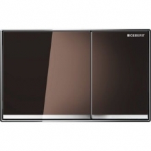 Смывная клавиша Geberit Omega 60 металл, стекло умбра 115.081.SQ.1