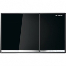 Смывная клавиша Geberit Omega 60 металл, стекло черное 115.081.SJ.1