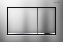 Смывная клавиша Geberit Omega 30 пластик, хром матовый/хром глянцевый 115.080.KN.1