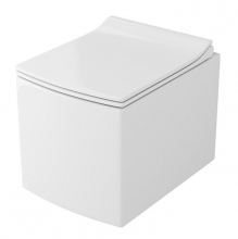Унитаз подвесной безободковый OWL Cube Ruta-H с сиденьем DP микролифт OWLT190803