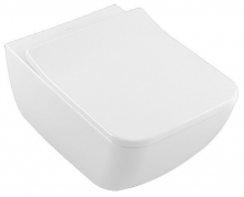 Унитаз подвесной безободковый Villeroy&Boch Legato 5663RSR1, с крышкой сидением Legato 9M95S101 Унитаз подвесной безободковый Villeroy&Boch Legato 5663RSR1, с крышкой сидением Legato 9M95S101