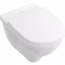 Подвесной унитаз безободковый Villeroy&Boch Targa Rimless 5860HR01 с сиденьем микролифт