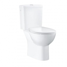 Унитаз напольный с бачком и сиденьем Grohe Bau Ceramic 39559 000 (39559000) горизонтальный выпуск Унитаз напольный с бачком и сиденьем Grohe Bau Ceramic 39559 000 (39559000) горизонтальный выпуск