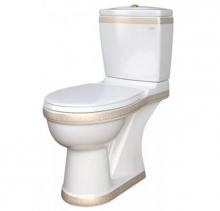 Унитаз-компакт Della Antler Super Plus Версаче (золото) DE6110900148