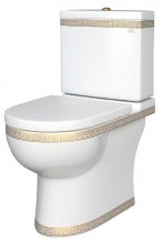 Унитаз-компакт Della Globus Super Plus Версаче (золото) DE3110900148