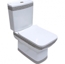 Унитаз-компакт Della Quattro Slim Версаче (черный) DE55109001411 Унитаз-компакт Della Quattro Slim Версаче (черный) DE55109001411