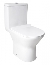 Унитаз безободковый Beatrice Compact с сиденьем микролифт Delice France Унитаз безободковый Beatrice Compact с сиденьем микролифт Delice France