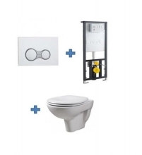 Унитаз с инсталляцией и сиденьем Vitrа Tres 9002B003-7200 Унитаз с инсталляцией и сиденьем Vitrа Tres 9002B003-7200