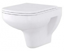 Унитаз подвесной Cersanit Colour P-MZ-COL с серой крышкой Унитаз подвесной Cersanit Colour P-MZ-COL с серой крышкой