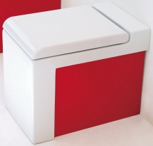 Унитаз приставной Artceram La Fontana S50 (LFV005 01;00) боковинки красные Унитаз приставной Artceram La Fontana S50 (LFV005 01;00) боковинки красные